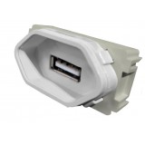 Modulo USB 2a - Novara Branco Total